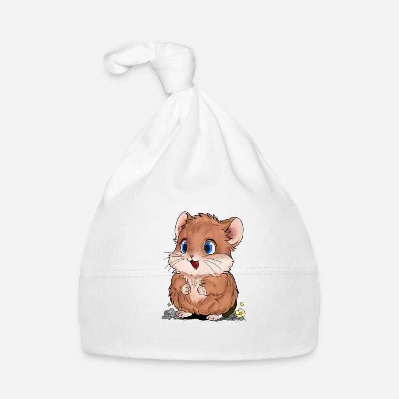 Cheerful hamster Organic Baby Cap