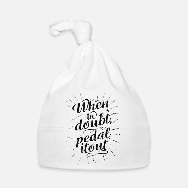 Design Typographique pour passionnés de vélo Bonnet bio Bébé