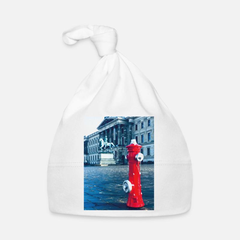 Hydrant - Baby Bio-Mütze - Weiß
