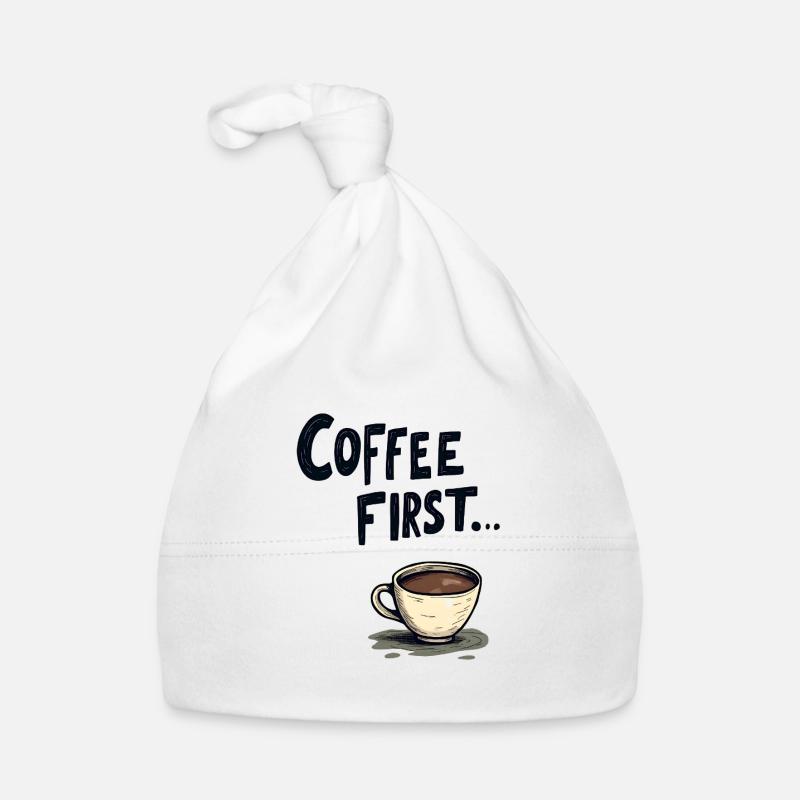 Le café d’abord Bonnet bio Bébé