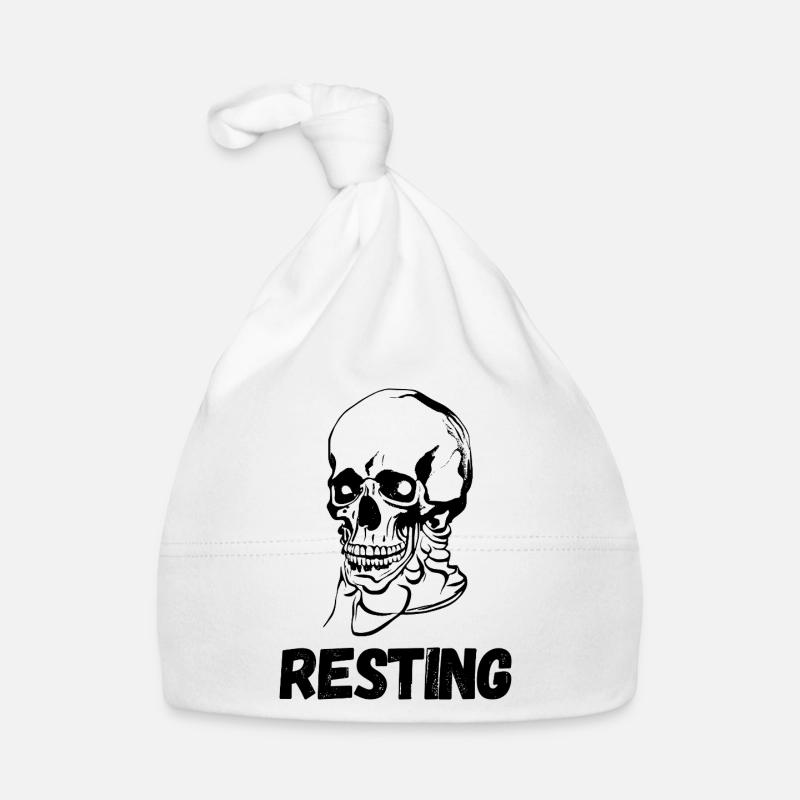 Resting skull Organic Baby Cap