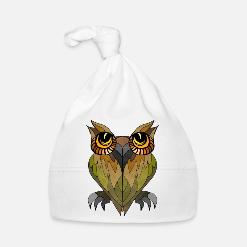 Eule Vogel Baby Bio-Mütze