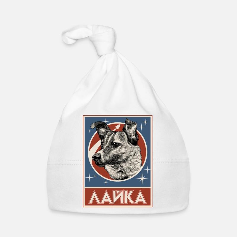 Soviet Space Dog Laika Organic Baby Cap