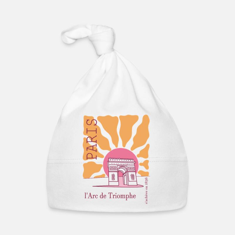 Frankreich arc de triomphe Baby Bio-Mütze