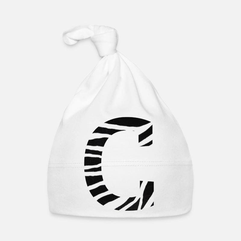 Buchstabe c zebra Baby Bio-Mütze