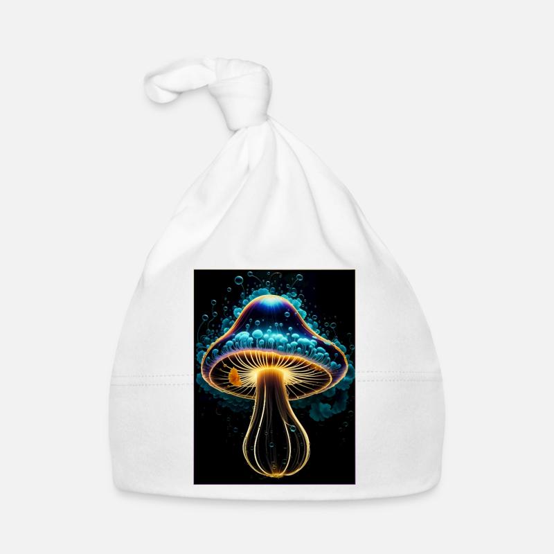 Glowing Mushroom Organic Baby Cap