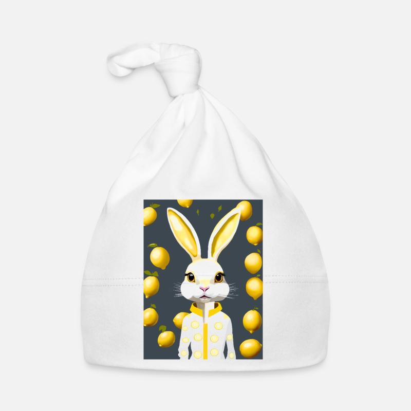 Citrus Bunny, Lemon Pop Glow Baby Bio-Mütze