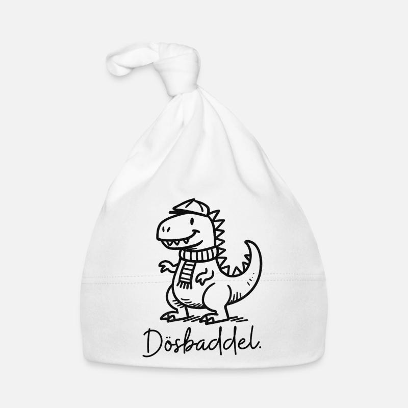 Plattdeutsche Schimpfwörter Dino "Dösbaddel" Baby Bio-Mütze