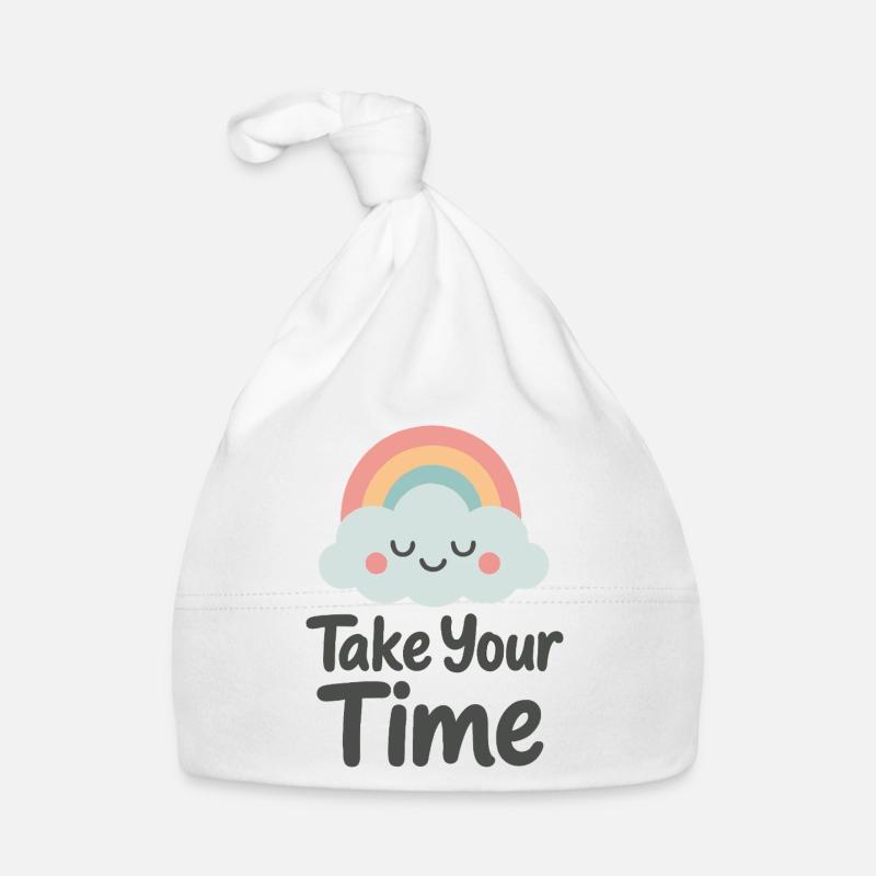 Nimm dir Zeit Sanfte Botschaft Baby Bio-Mütze