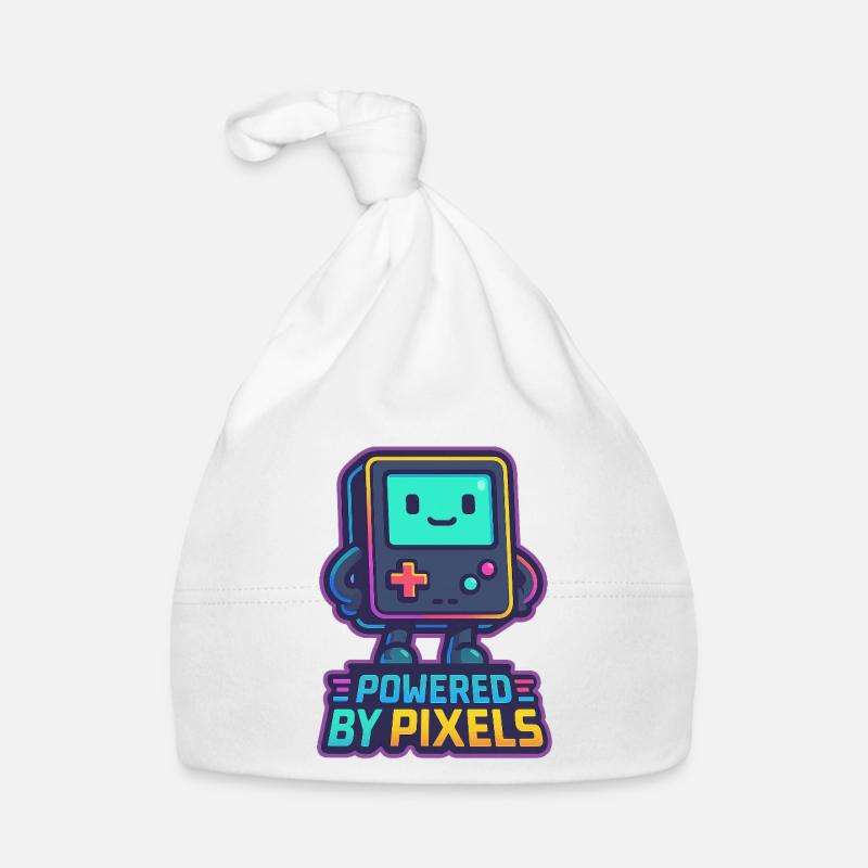 Bot pixelisé avec message renforcé Bonnet bio Bébé