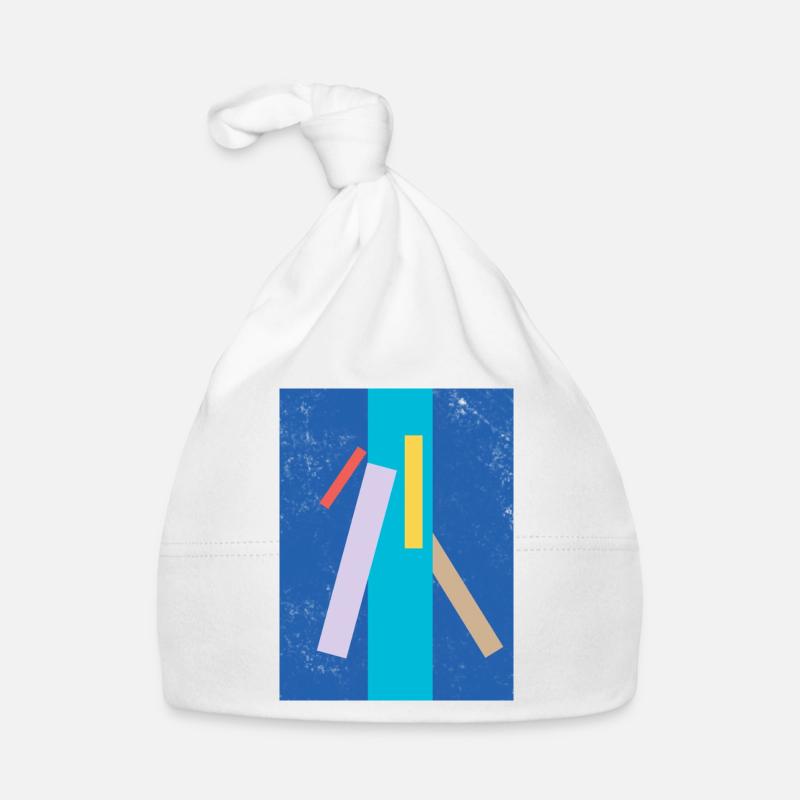 Abstract color and line pattern Organic Baby Cap