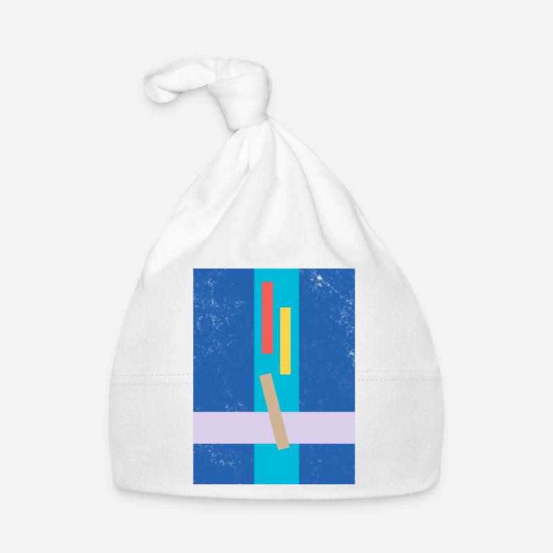 Conception abstraite de couleur géométrique Bonnet bio Bébé