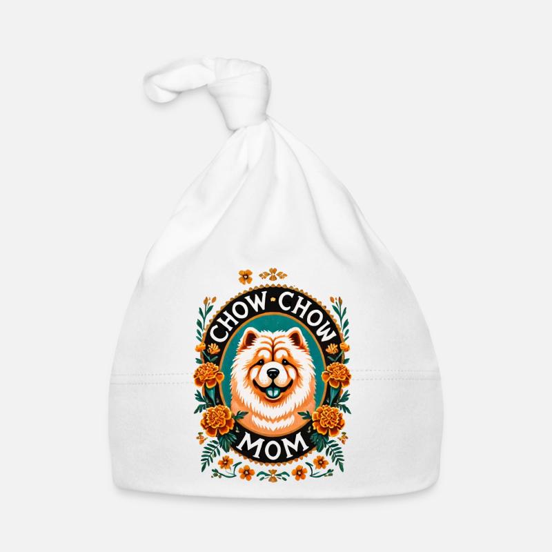Chow Chow Mama Kreis Design Baby Bio-Mütze