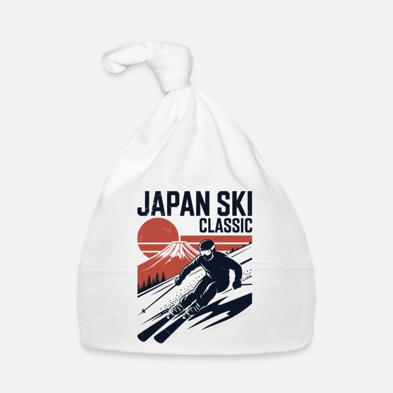 Japan Ski Classic Design rétro Bonnet bio Bébé