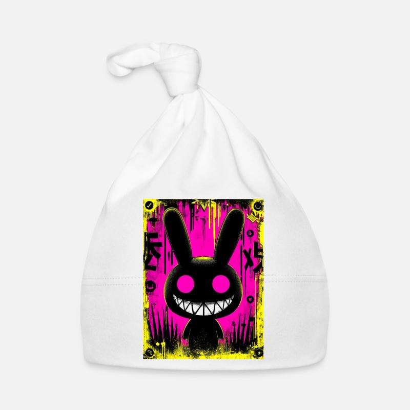 Electro Black Rabbit Baby Bio-Mütze