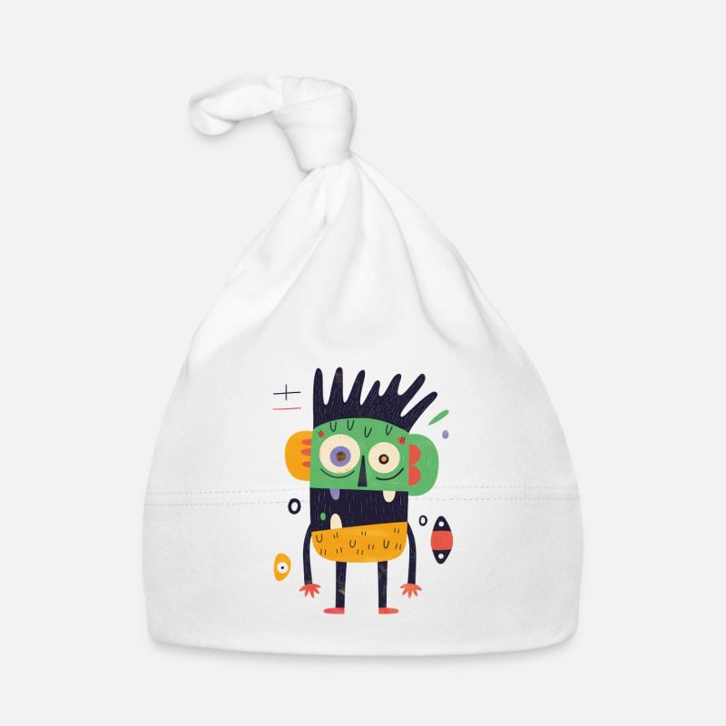 Buntes verrücktes Monster Baby Bio-Mütze