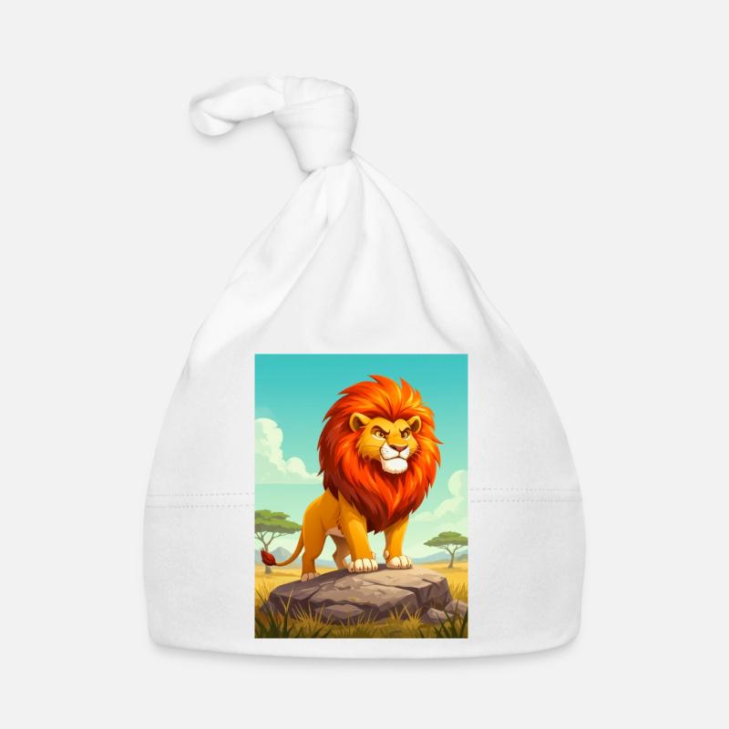 Löwe – tödlicher Spitzenprädator der afrikanischen Savanne Baby Bio-Mütze