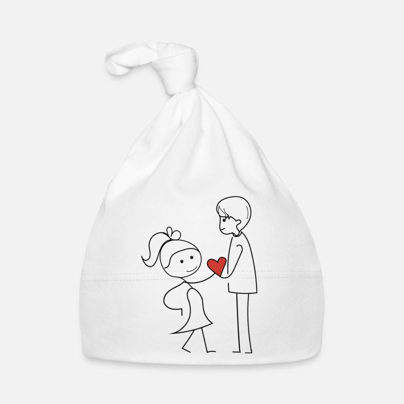 Des amis qui échangent de l’affection Bonnet bio Bébé