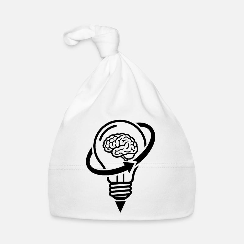 The brain and the lamp – a creative idea Organic Baby Cap