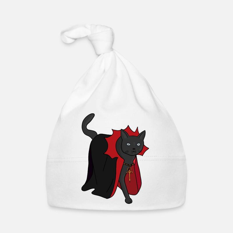 Chat vampire nocturne Bonnet bio Bébé