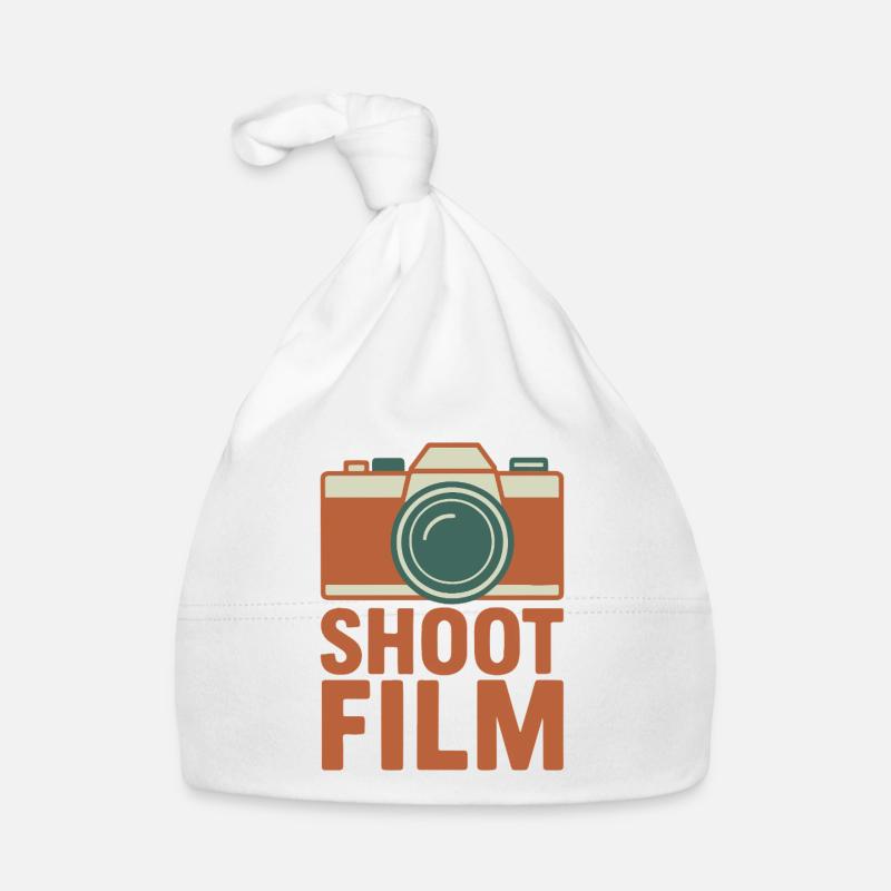 Shoot Film Retro Camera Organic Baby Cap