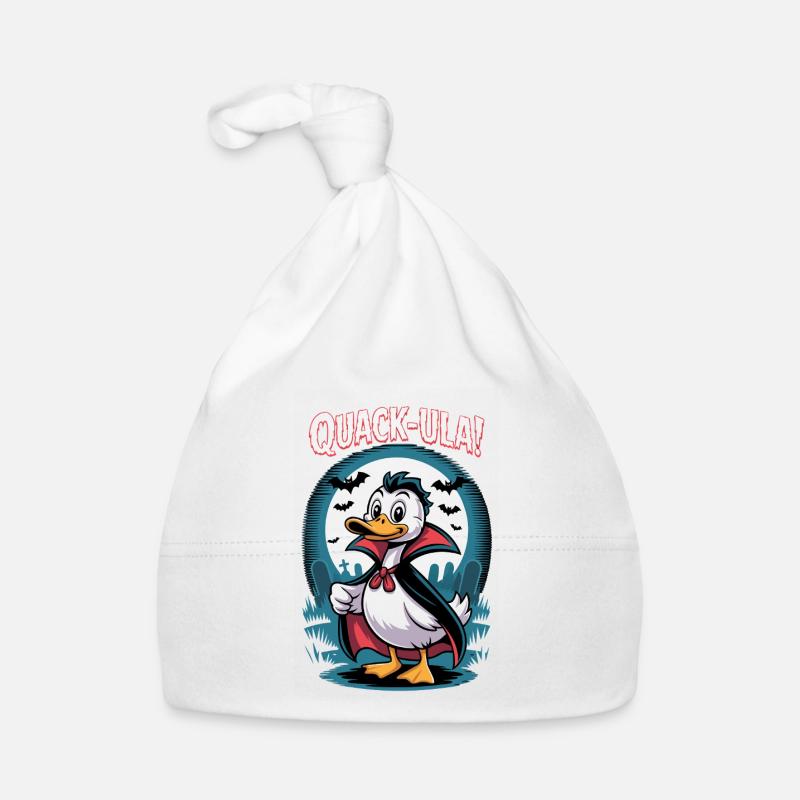 Quaccula Vampire Duck - Bonnet bio Bébé - blanc