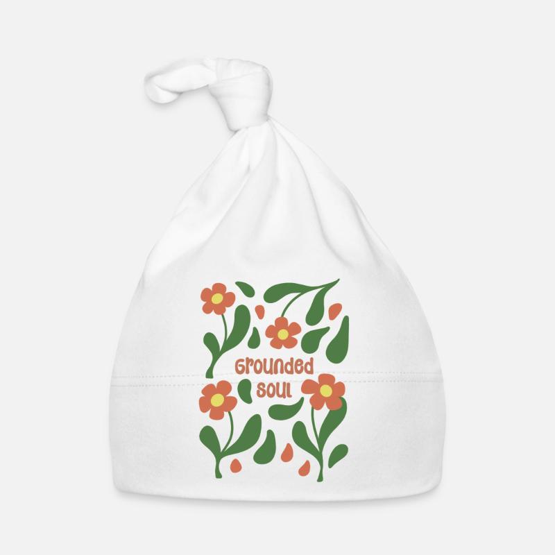 Grounded Soul Floral Pattern Organic Baby Cap