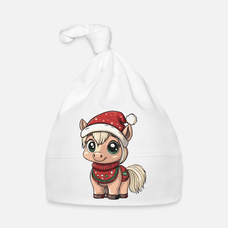 Cheval Noël Bonnet bio Bébé