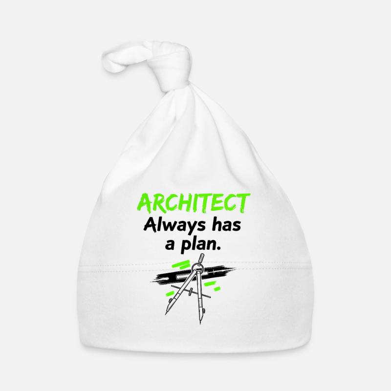 Architekt mit Plan Baby Bio-Mütze