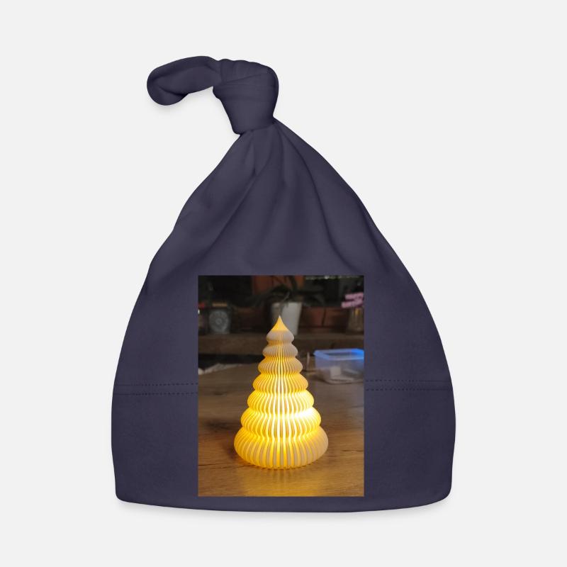 Lampe en papier jaune en forme de marche Bonnet bio Bébé