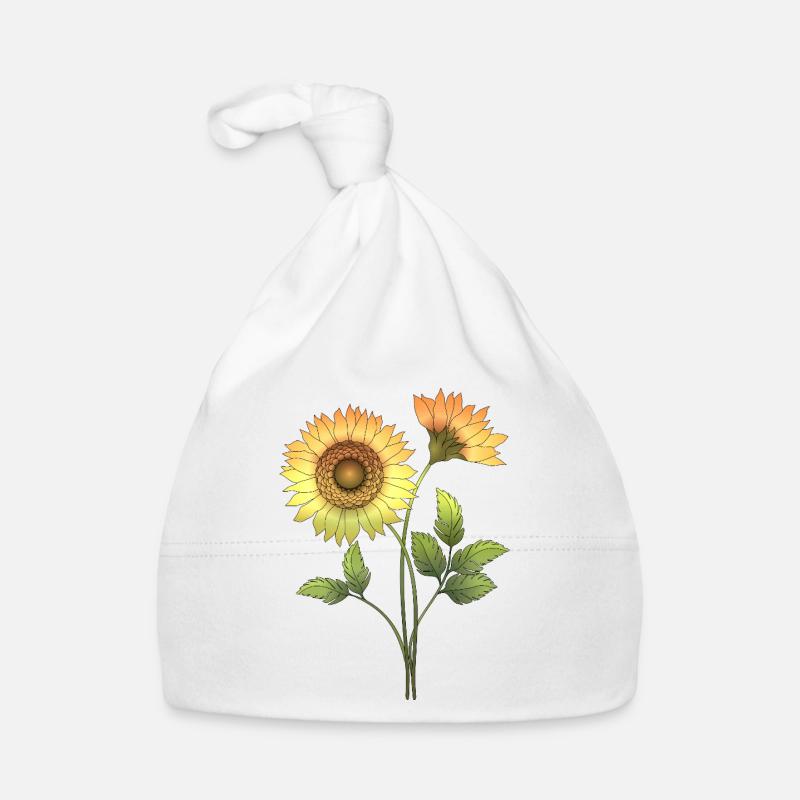 Flowers Organic Baby Cap