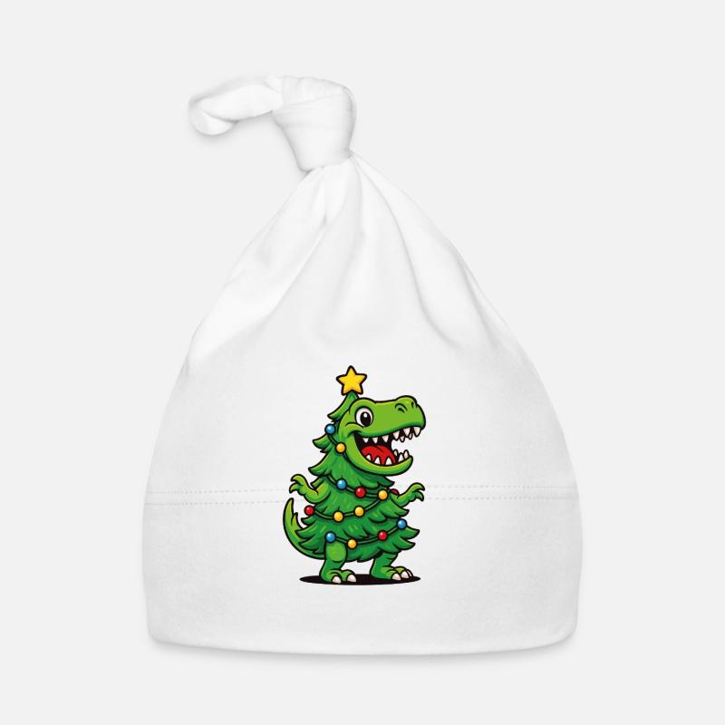 Tree Rex – Lustiges Dino Weihnachten Baby Bio-Mütze