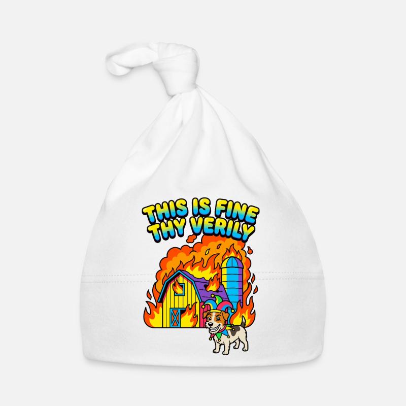 This Is Fine Thy Verily Baby Bio-Mütze