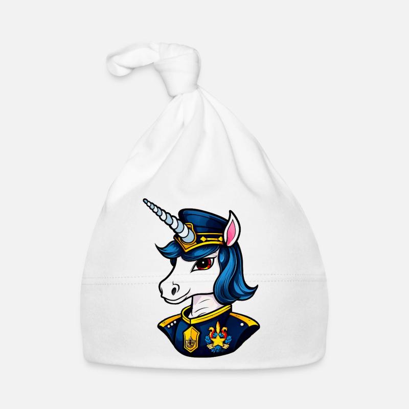 Policier Licorne Bonnet bio Bébé