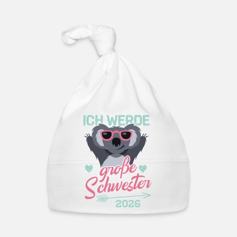 Ich Werde Große Schwester 2026 - Schwangerschaft  Baby Bio-Mütze