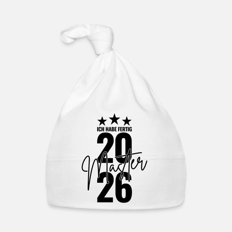 Maîtrise 2026 J’ai terminé Bonnet bio Bébé