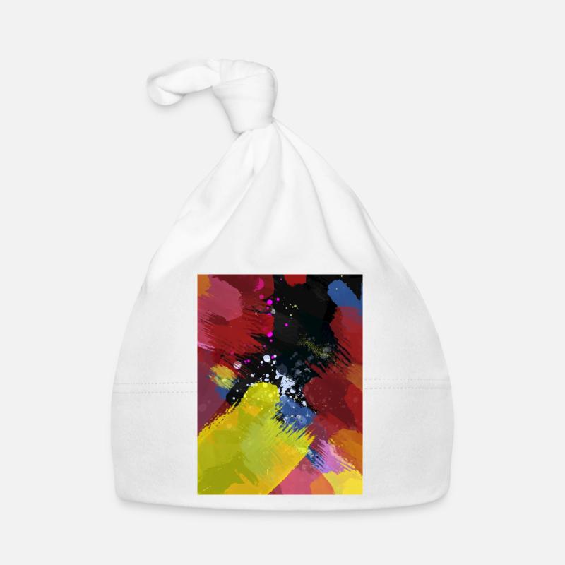 Explosion de couleurs Zones de couleur abstraites Bonnet bio Bébé