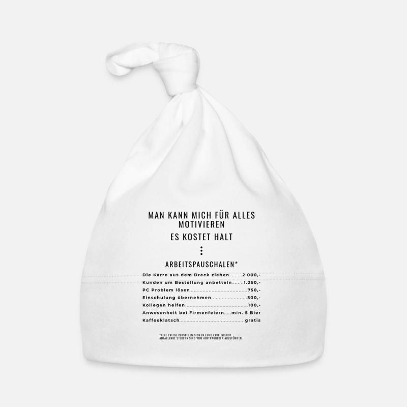 Motivation through packages Backprint Organic Baby Cap