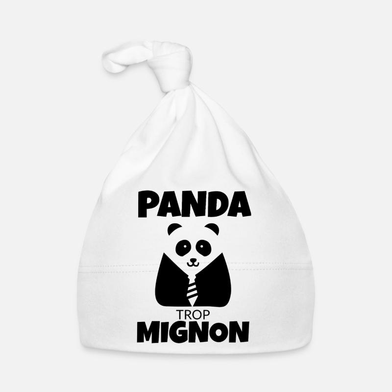 Panda Trop Mignon  Bonnet bio Bébé