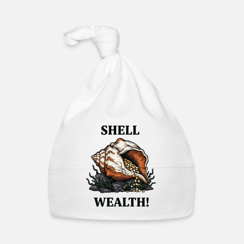 Ricchezza Shell Perle Ricchezza Cappellino ecologico per neonato