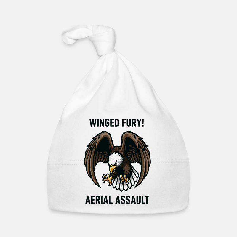 Winged Fury Golden Eagle Attack Organic Baby Cap