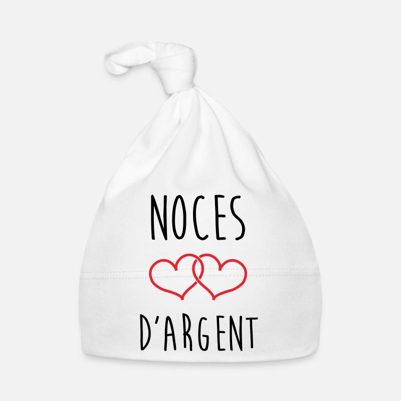 noces d'argent 25 ans d'amour Bonnet bio Bébé