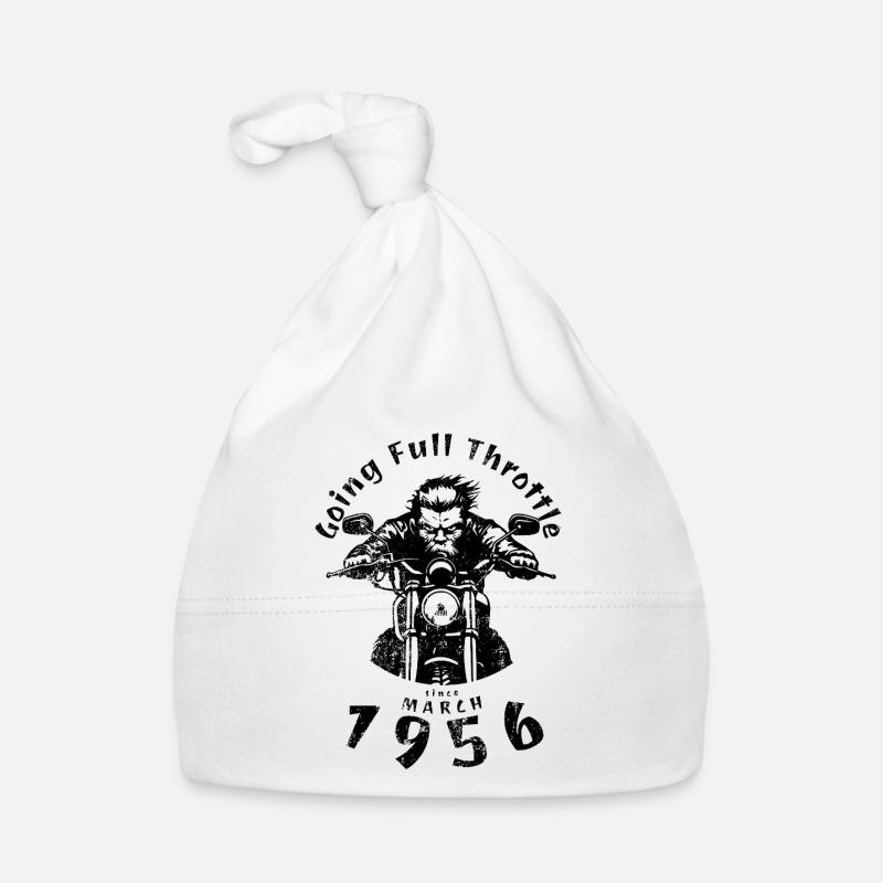 70. Geburtstag Going Full Throttle Since 03/1956 Baby Bio-Mütze