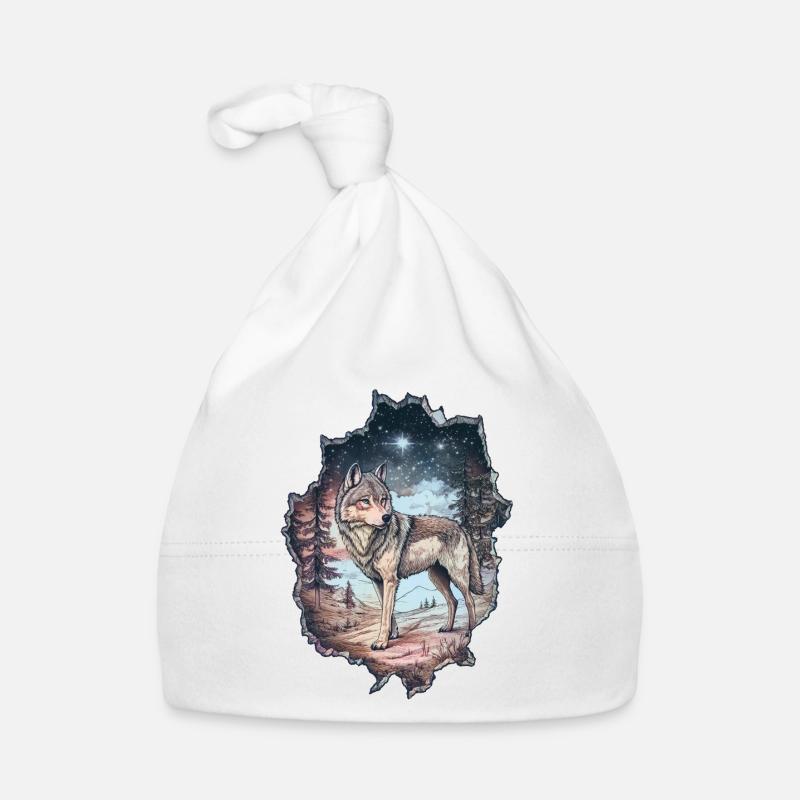Wolf Baby Bio-Mütze