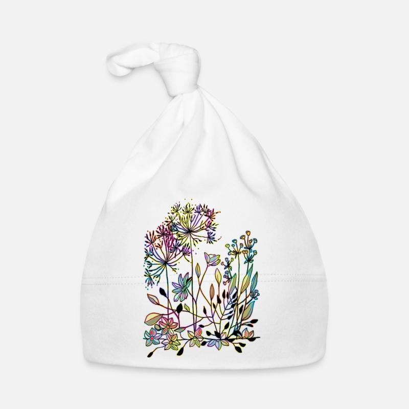 Blumen Baby Bio-Mütze
