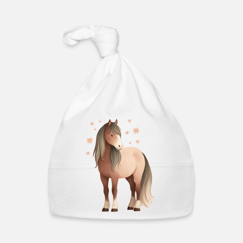 Étoiles de cheval Bonnet bio Bébé