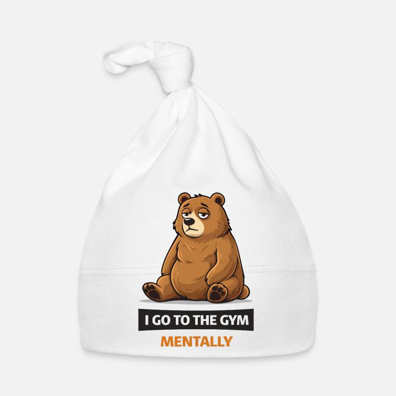 Halte dich im Fitnessstudio-Mindset Baby Bio-Mütze