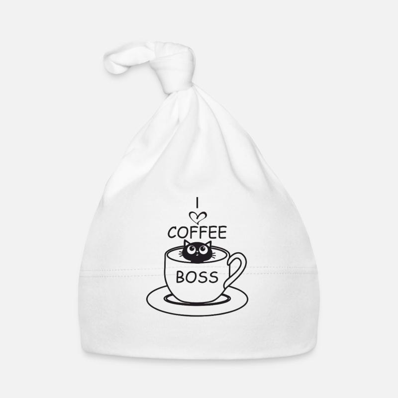 Kaffee Katze Baby Bio-Mütze