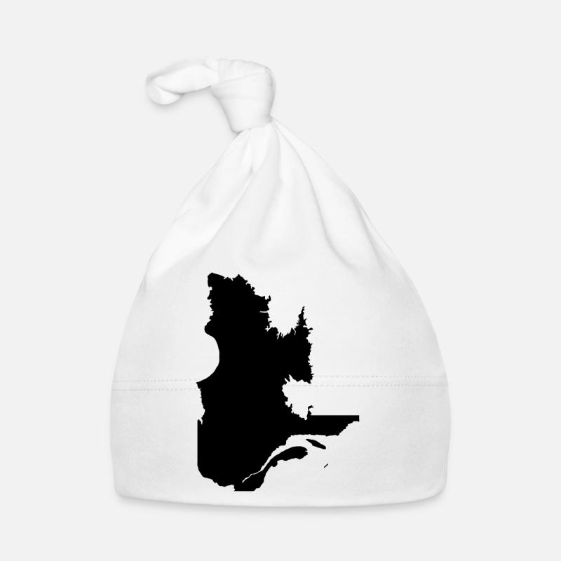 Quebec Map Organic Baby Cap