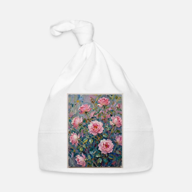 Impâte rose dans un jeu de couleurs Bonnet bio Bébé